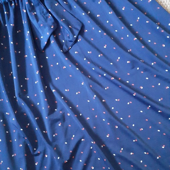 Siren Lily Navy Dots Maternity Dress Size M - Picture 2 of 3